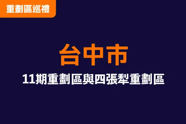 台中市11期重劃區與四張犁重劃區高空環景建案主視覺